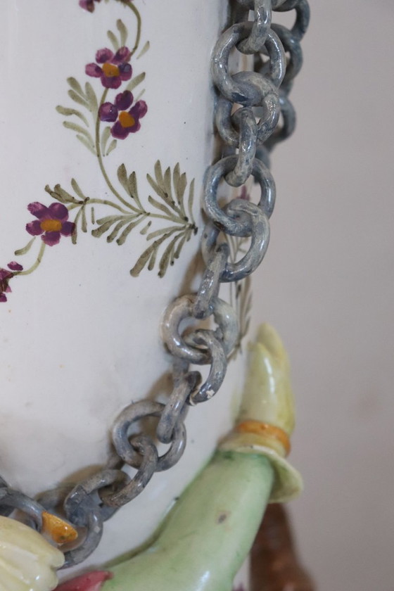 Image 1 of Majestic Ceramic Vase, Italy Early 20th Century