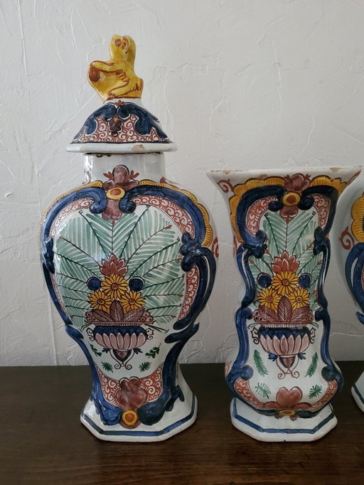 Delft - Set di 5 pezzi in terracotta - XVIII secolo (rif. 3811)