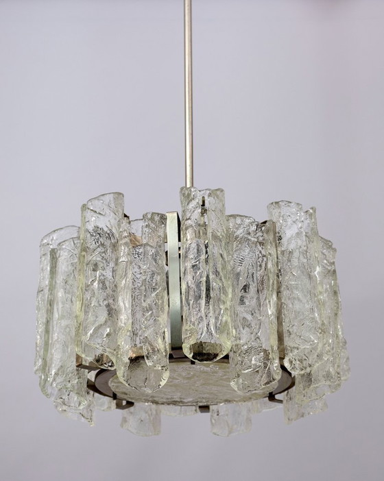 Image 1 of Carlo Nason Postmoderne Italiaanse kroonluchter van Murano glas voor Mazzega, 1970