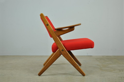Sillón clásico danés vintage de Arne Hovmand Olsen en roble, años 60