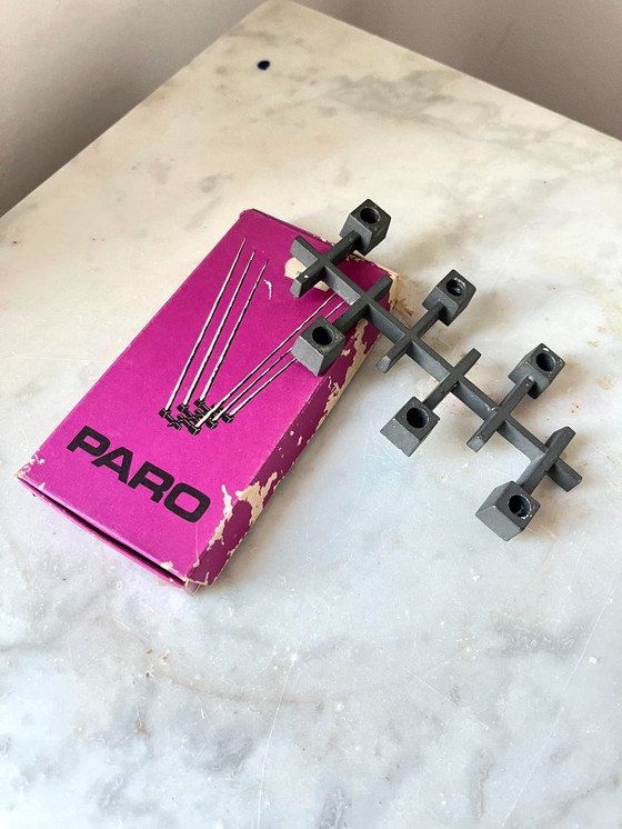 Image 1 of Vintage PARO Modular Candleholder by Jens Quistgaard – Danish Brutalist Cast Metal, 1970s