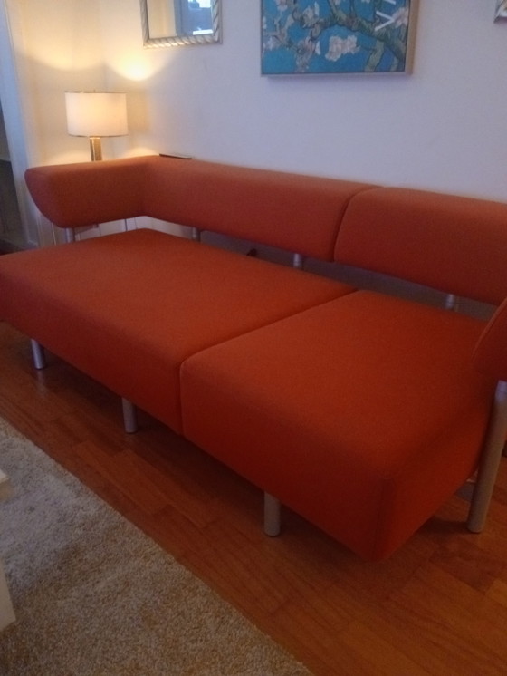 Image 1 of Vintage Orange Sofa 
