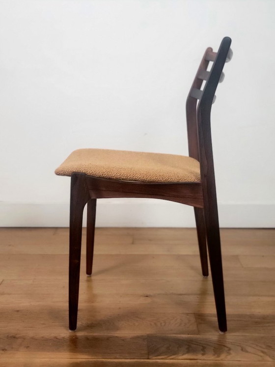 Image 1 of Set va 4 vintage Deense stoelen van Vestervig Eriksen in palissander