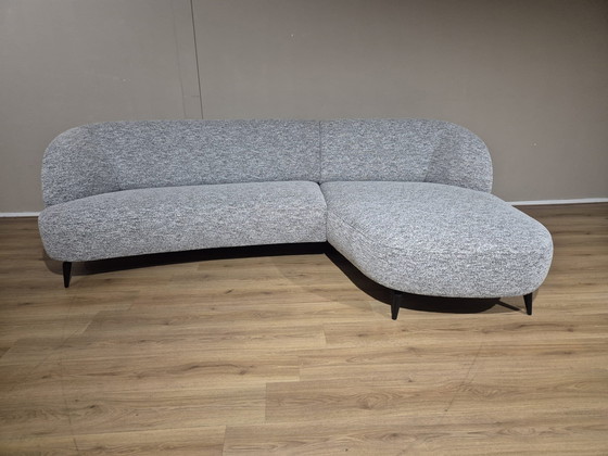 Image 1 of Montel Snake - Corner sofa - Gray - Black - Fabric - New
