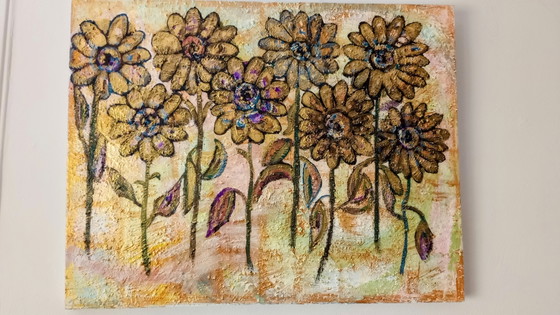 Image 1 of T. van Steenbergen „Blumen“ 70 x 90 cm