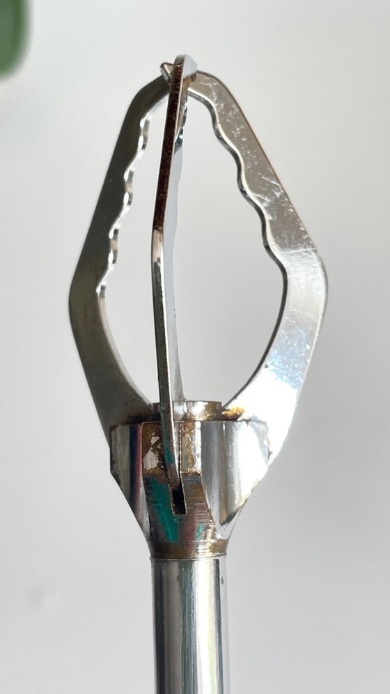 Image 1 of Pinze da zucchero lunghe in metallo cromato VINTAGE