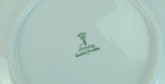 Image 1 of Vaisselle de style Bavière, décor abstrait aux couleurs pastel, années 1950