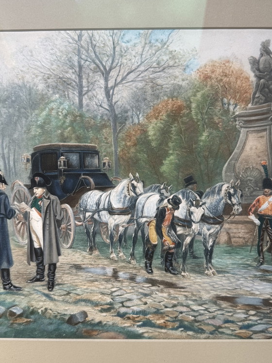 Image 1 of RAYMOND DESVARREUX / litografia / Napoleone (2 obrazy) / 1905