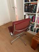 2 x Vitra Eames EA216 armchairs