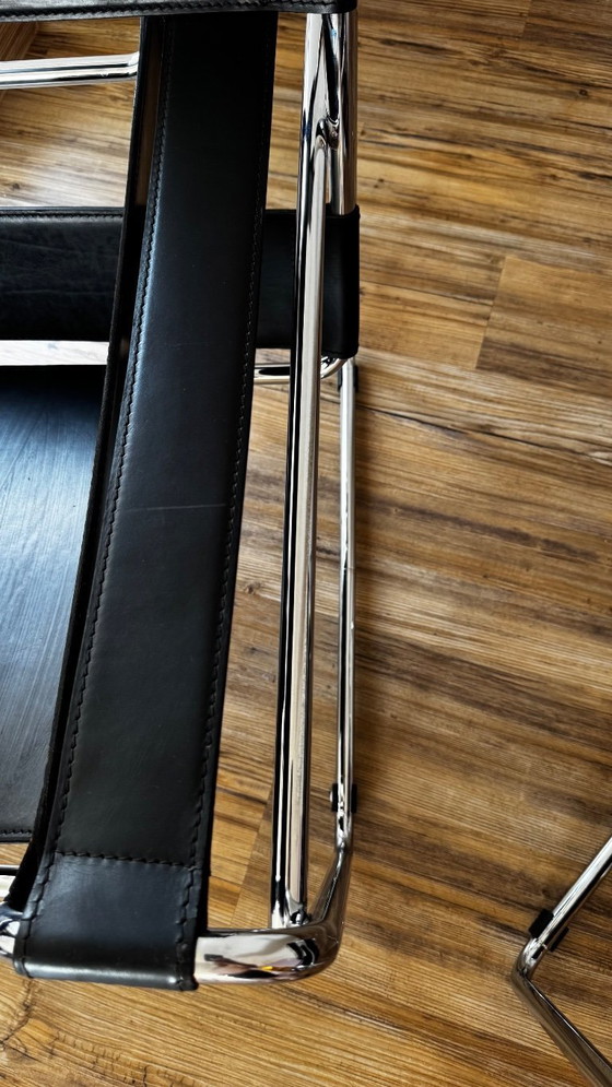 Image 1 of 2 originele Knoll Wassily-stoelen | Marcel Breuer, jaren 80