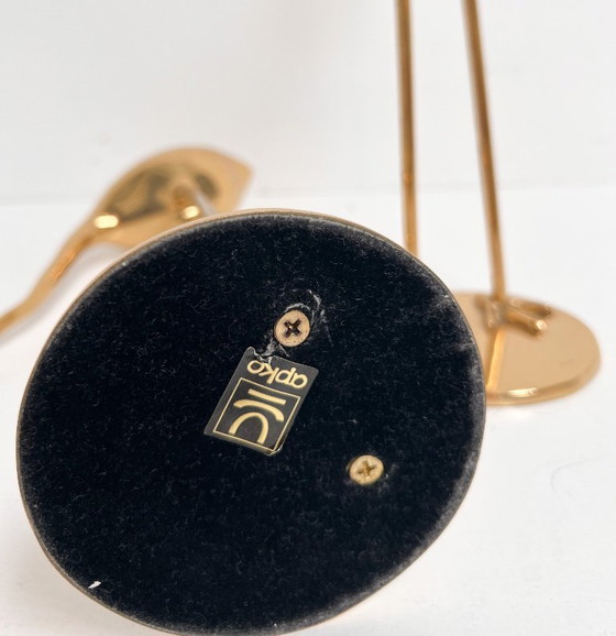 Image 1 of Ensemble de grues en laiton d'Apko, années 1980