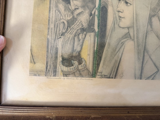 Jan Toorop 1858-1928 / Originele Lithografie - Het Offer 1927 – Litho's & Zeefdrukken, Paper (photo 3 of 10)