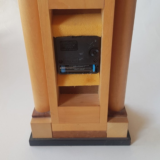 Postmoderne tafelklok van Pirondini, jaren 80. – Klokken, Wood (photo 7 of 7)
