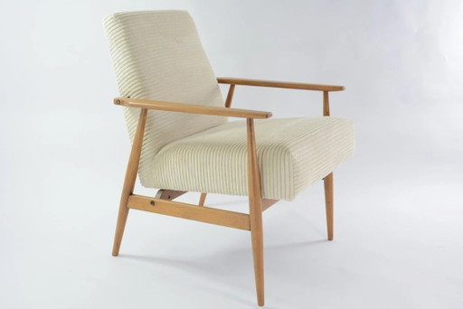 FOX fauteuils in crèmekleurig corduroy fluweel