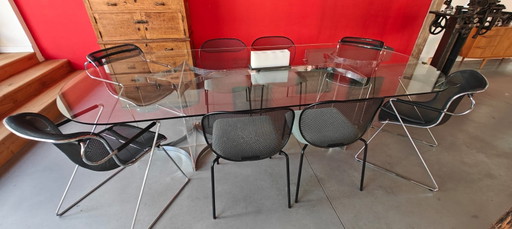Large 3m Glass and Plexiglass Table – eettafels