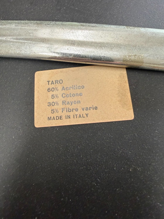 Set da pranzo Vintage Cromato Space Age ‘70 Design Italiano – Cromo, Tessile (photo 11 of 11)