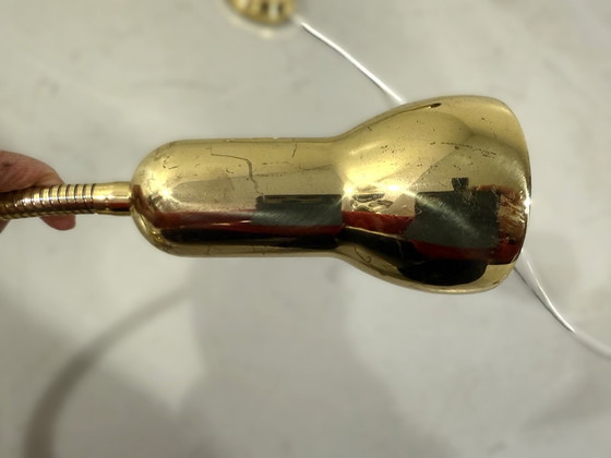 Image 1 of Lampade da parete flessibili in ottone, lampade da comodino, anni '60