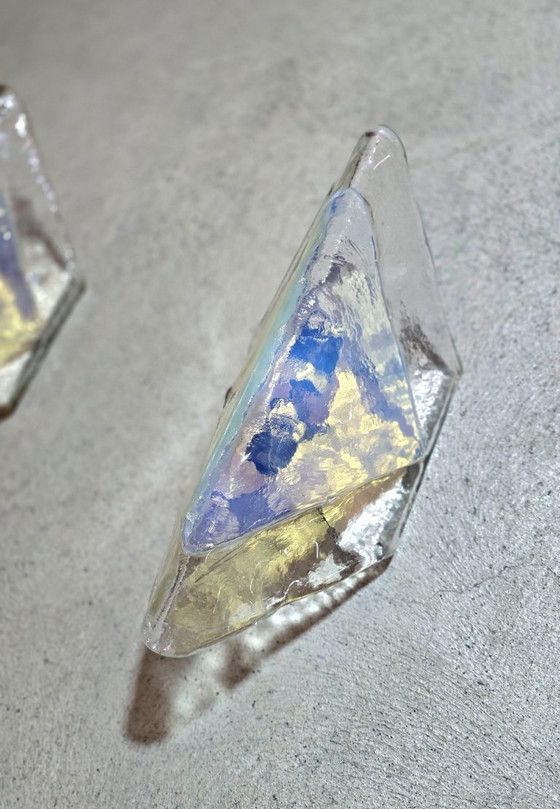 Carlo Nason for A.V. Mazzega (attributed), set of 4 Murano glass wall lights, 1960/70 (photo 6 of 12)