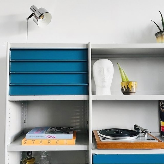 Image 1 of Bibliothèque industrielle vintage Stabilux Friso Kramer Ahrend de Cirkel 1950