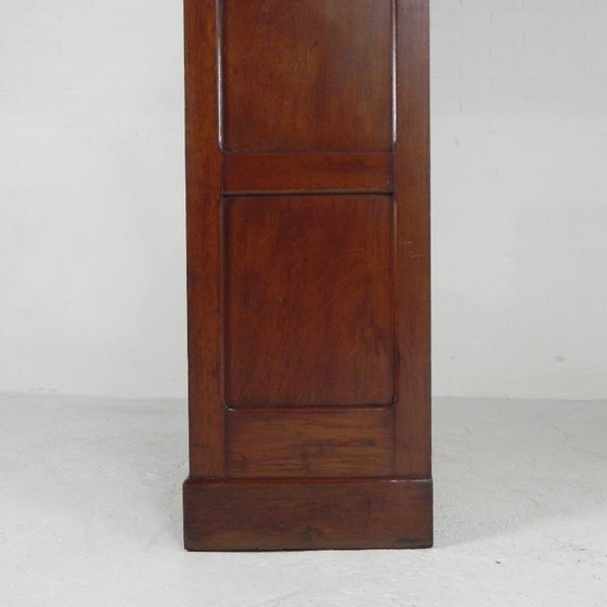 Image 1 of Eiken rolluikkast met 2 luiken, 148 cm hoog, jaren 20