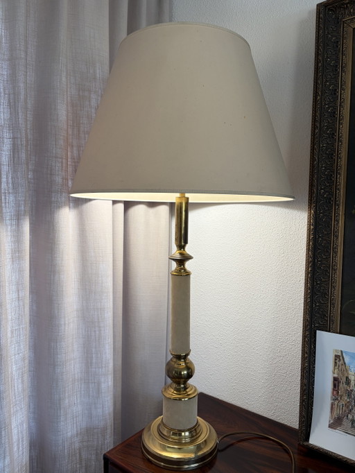 Hohe Vintage-Tischlampe aus Kupfer
