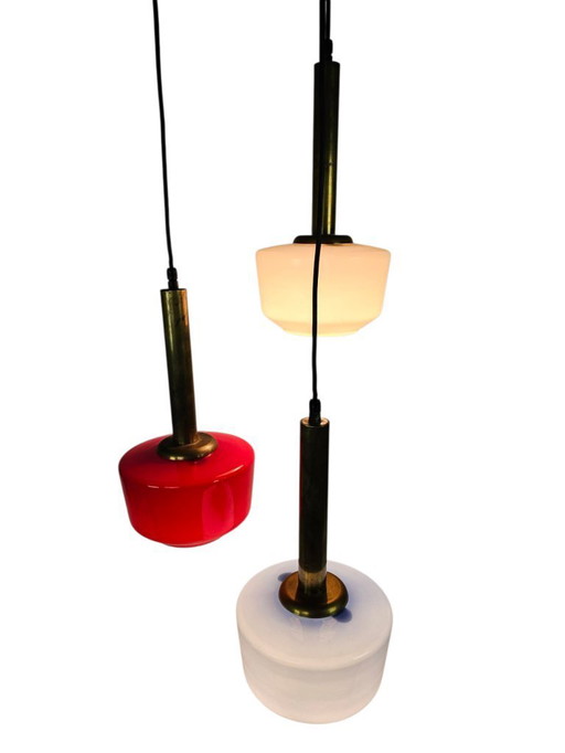 Lampadario a cascata - Vistosi - lampada a sospensione - Italia - Anni '70