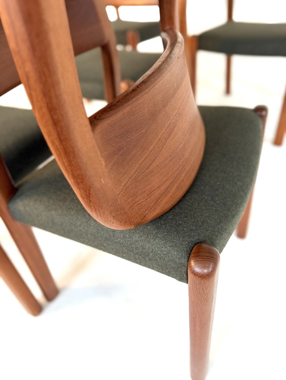 Image 1 of 6 sedie da pranzo danesi restaurate, EMC Møbler '80