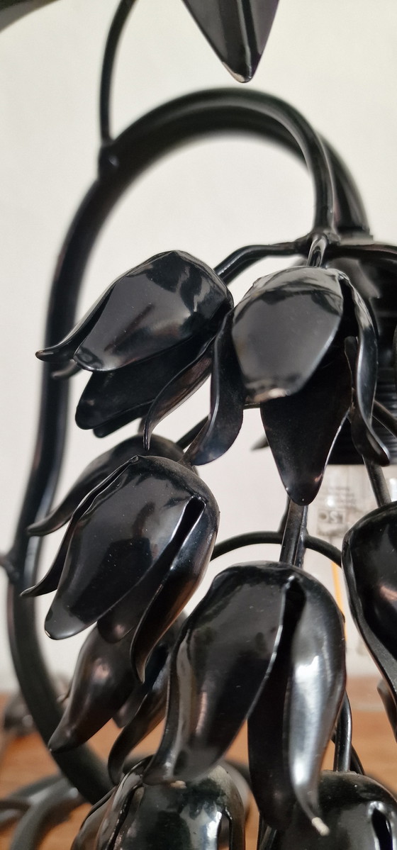 Image 1 of Hans Kogl Wisteria table lamp. blue wisteria