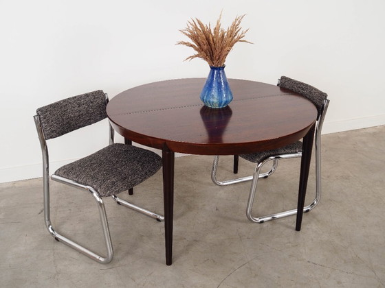 Image 1 of Round rosewood table, Danish design, 1960s, designer: Severin Hansen