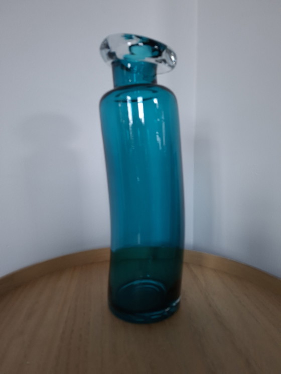 Image 1 of Vintage Rosenthal "Drunken Bottle" Vase – Turquoise (30 cm)