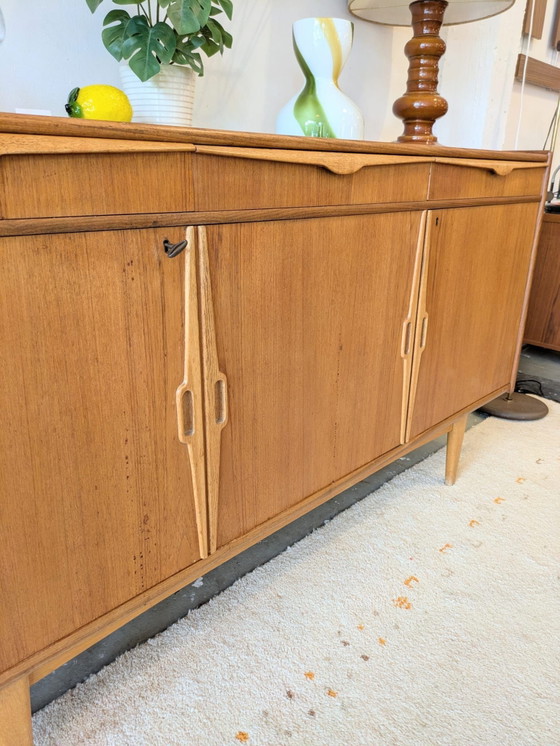 Vintage jaren '60 dressoir, sideboard, Bröderna Anderssons (Breo), Bröderna Anderssons (Breo),, Hout, Bruin (foto 5 van 14)
