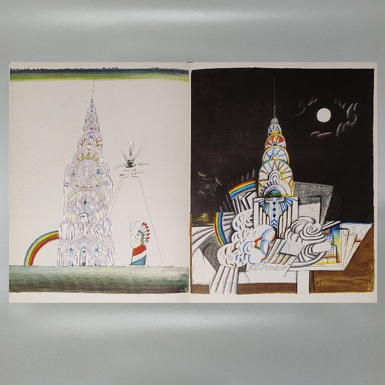 Image 1 of Saul Steinberg "Derriere Le Miroir" n. 157 con quattordici litografie di Maeght Editeur
