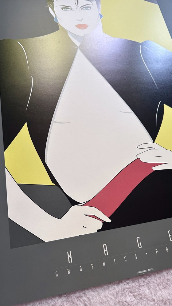 Image 1 of Patrick Nagel 80s Poster Art Print Litografía Chaqueta