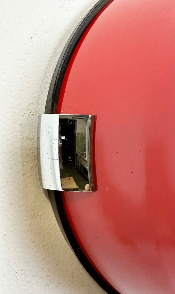 Image 1 of Vintage rode Seiko scheepswandklok, jaren 70