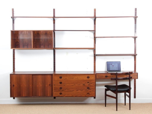 Scandinavian Rosewood Wall System from Hansen & Guldborg – boekenkasten (photo 2 of 16)