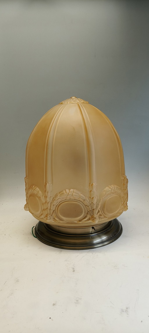 Lampada da soffitto/ingresso in stile italiano Art Déco Jugendstil soffiata a mano