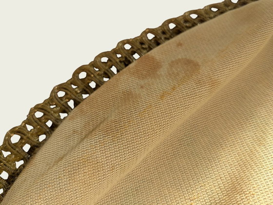 Image 1 of Vintage tafelkleed/placemat met bloemenpatroon en goudkleurige rand