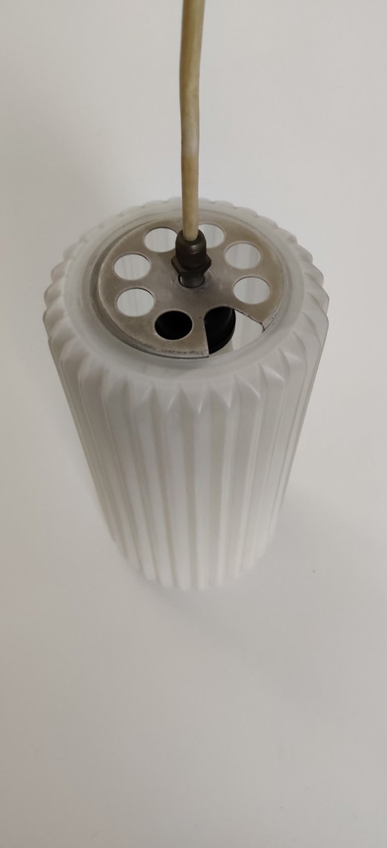 Image 1 of Philips Pendelleuchte Designer Louis Kalff Philips weiß Niederlande '60