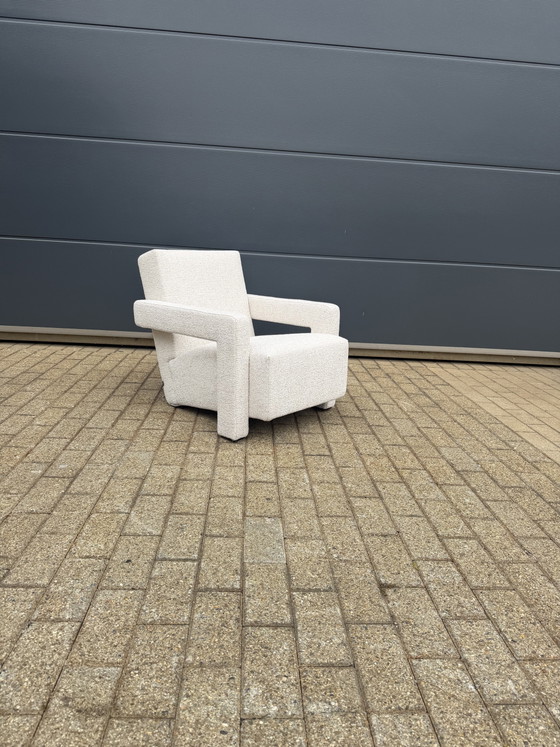 Cassina Utrecht Chair Beige Bouclé, Rietveld Nieuwstaat! – Fauteuils, Textile (photo 14 of 15)