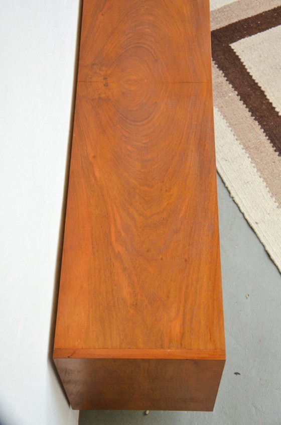 Image 1 of Credenza vintage, mobile HiFi per dischi, ripiano per dischi, mobile basso
