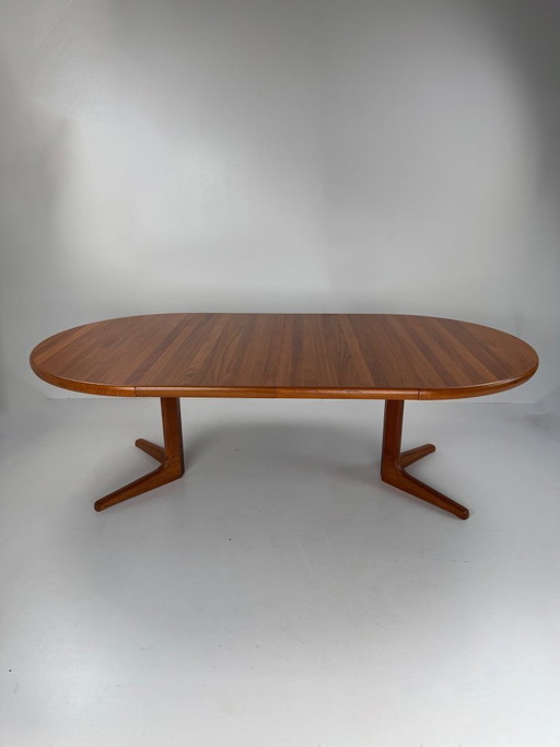 Mesa de comedor extensible de Teak, Glostrup Møbelfabrik, Dinamarca, c. años 60