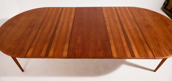 Image 1 of MK10436 Model 55 restored rosewood dining table by Gunni Omann for Omann Jun