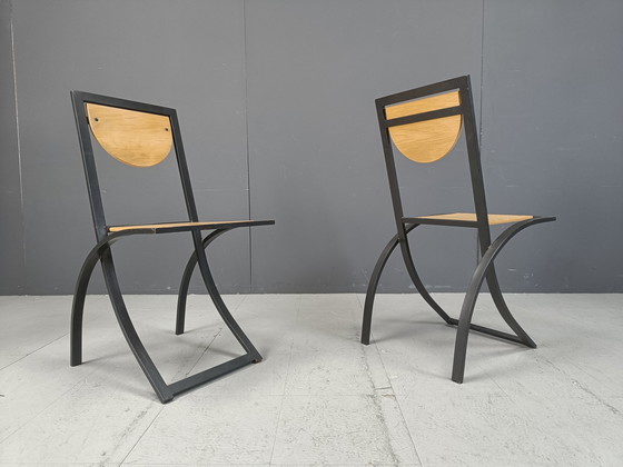 Image 1 of Sinus Dining Chairs By Karl Friedrich Förster For Kff, 1990S, Set Of 8