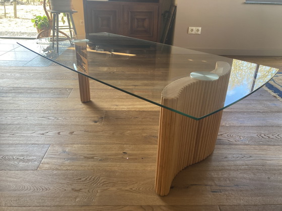 Image 1 of Vintage Salontafel Deens Mid Century Glas
