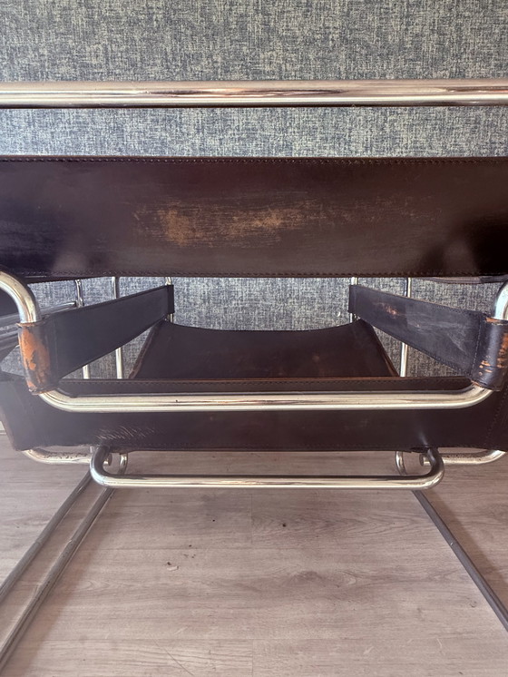 Image 1 of 2 vintage Gavina/Knoll Wassily Model B3 fauteuils, circa jaren 60