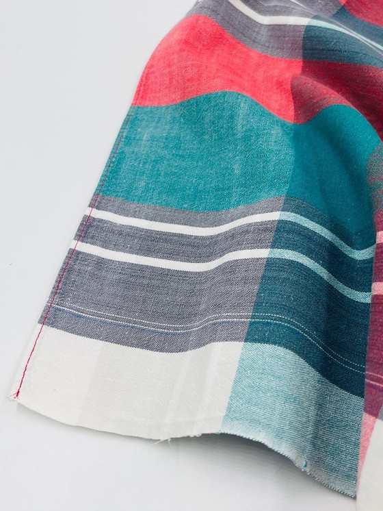 Image 1 of Red vintage tablecloth