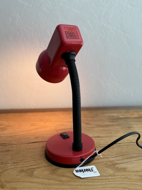 Image 1 of Desk lamp vintage 80s red