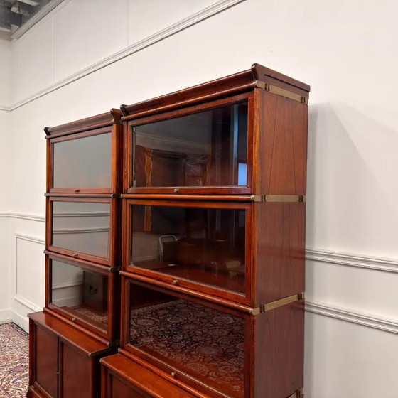 Acquistare un set di librerie inglesi originali Globe Wernicke? - Ampia scelta!, Ottone, Legno, Marrone (foto 7 di 15)