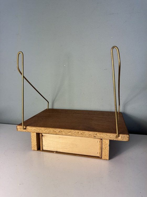 Prachtige Set Vintage Deense Nachtkastjes (Jaren '60) – Wood, Brass (photo 14 of 14)