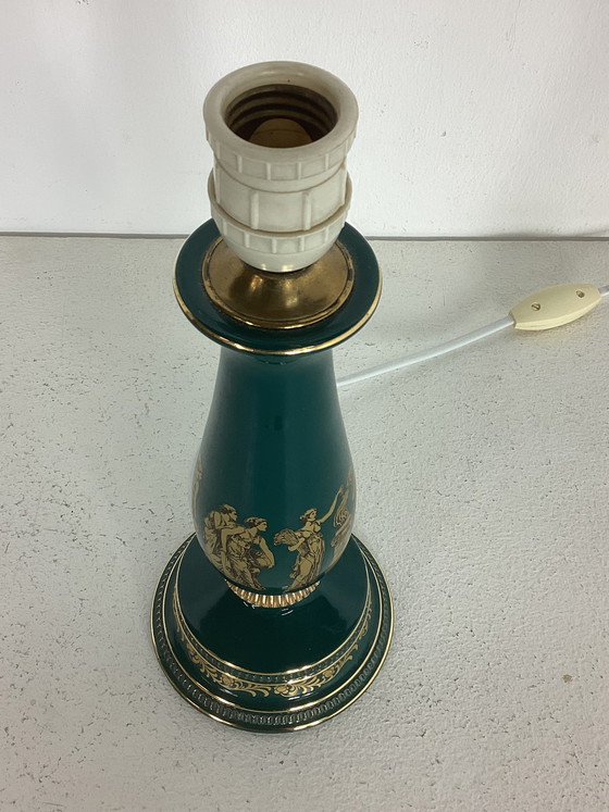 Image 1 of Vintage Italian Florentine porcelain lamp